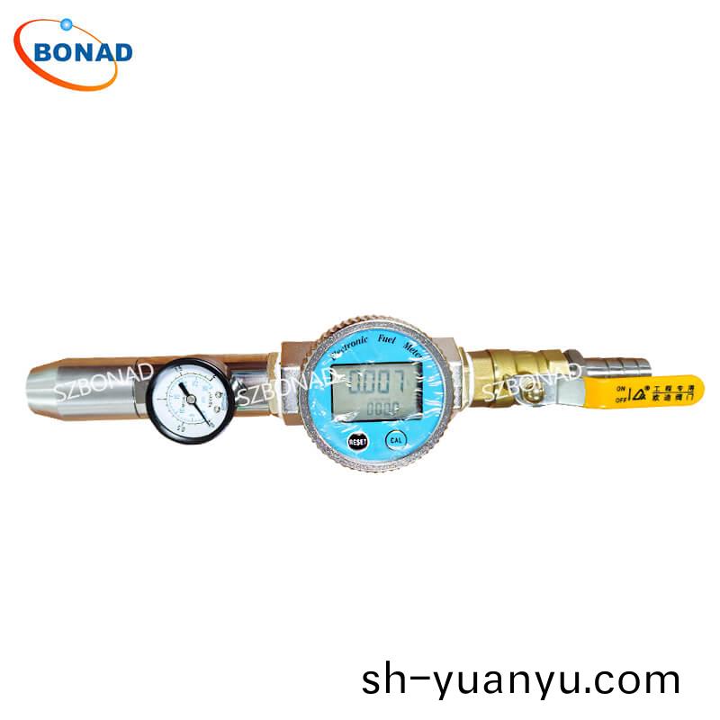IPX5 and IPX6 water jet spray nozzle with digital flowmeter